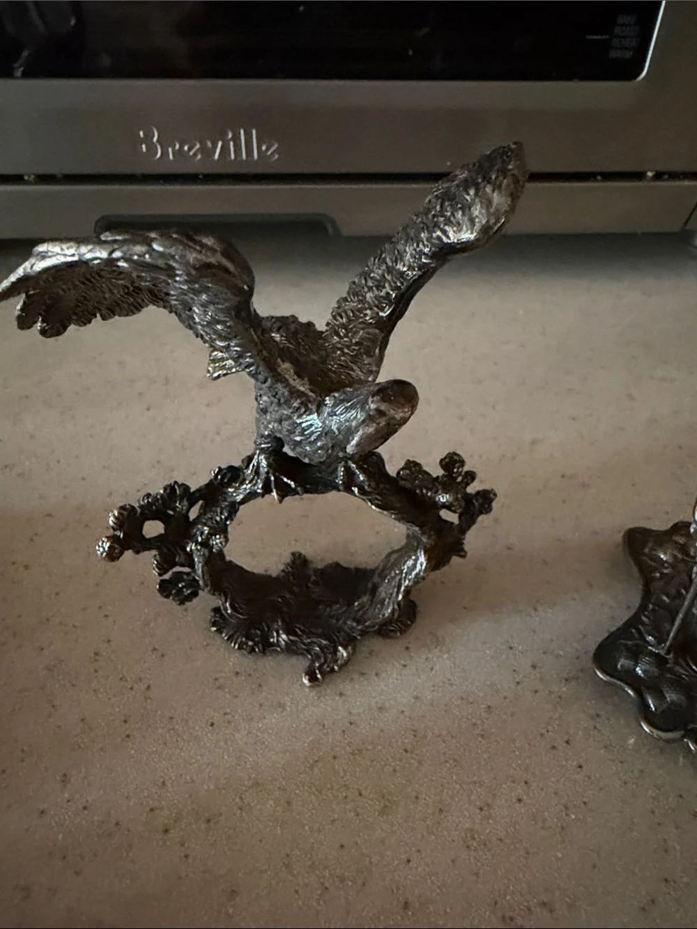 Antique-Style Silver Decorative Napkin Rings Set